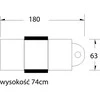 Activeshop Kosmetologinis krėslas BASIC Juodas