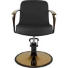 Activeshop Kirpyklos kėdė GABBIANO PROFESSIONAL HAIRDRESSING CHAIR BOLONIA GOLD Juodas