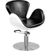 Activeshop Kirpyklos kėdė GABBIANO HAIRDRESSING CHAIR AMSTERDAM ROUND Juodas Baltas
