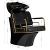 Activeshop Kirpyklos plautuvė GABBIANO PROFESSIONAL HAIRWASHER PRATO GOLD Juodas