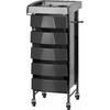 Activeshop Kirpėjo vežimėlis GABBIANO HAIR HELPER 008 Juodas