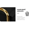 Activeshop Kosmetologinis vežimėlis GABBIANO HAIRDRESSER HELPER SOLO MODEL GOLD Juodas