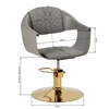 Activeshop Kirpyklos kėdė Hair System Halo Pilkas and Gold