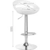 Activeshop Baro kėdė LUPUS ECO LEATHER CHROME Baltas