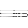 Activeshop Plaukų suktukai E-63 150 vnt. 4,9 cm juodos spalvos