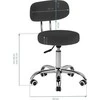 Activeshop Kosmetologinė pedikiūro kėdutė BEAUTY STOOL PEDICURE Juodas HYDRAULIC 39-45CM