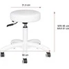 Activeshop Kosmetologinė meistro kėdutė BEAUTY STOOL ELEGANT Baltas