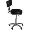 Activeshop Kosmetologinė meistro kėdutė STOOL BEAUTY BACKREST AM-877 Juodas
