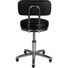 Activeshop Kosmetologinė meistro kėdutė STOOL BEAUTY BACKREST AM-877 Juodas