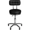 Activeshop Kosmetologinė meistro kėdutė STOOL BEAUTY BACKREST AM-877 Juodas