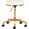 Activeshop Kosmetologinė meistro kėdutė GREEK MODEL 2 Baltas GOLD