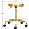 Activeshop Kosmetologinė meistro kėdutė GREEK MODEL 1 Baltas GOLD