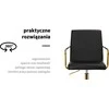 Activeshop Biuro kėdė su ratukais QS-OF211G Gold Juodas