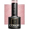 Activeshop Hibridinis nagų lakas Ocho Nails Color Glitter, G07 rožinis, 5 g