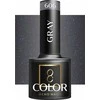 Activeshop Hibridinis nagų lakas Ocho Nails Gray, pilkas 606, 5 g