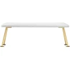 Activeshop Manikiūro porankis PROFESSIONAL ELEGANCE GLAMOUR GOLDEN Baltas