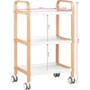 Activeshop Kosmetologinis vežimėlis BEAUTY WOOD