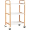 Activeshop Kosmetologinis vežimėlis BEAUTY WOOD