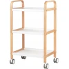 Activeshop Kosmetologinis vežimėlis BEAUTY WOOD