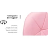 Activeshop Rožinė Kosmetologinė meistro kėdutė QS-06G Rožinė