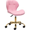 Activeshop Rožinė Kosmetologinė meistro kėdutė QS-06G Rožinė
