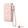 „Adam Elements Vionta C2 Pro“ – magnetinė belaidė įkrovioji baterija, skirta „iPhone“ / „Apple Watch“, 10000 mAh, rožinė