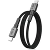 „Tech-Protect Ultraboost DNA MagTwist USB-C PD“ kabelis 100W / 5A 100 cm – pilkos spalvos
