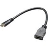 AV adapteris Akasa HDMI mini - HDMI juoda (AK- BHD10- 25BK)