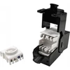 Be įrankių UTP kat. 5e Keystone RJ45 modulis, SLIM, juodas ALANTEC
