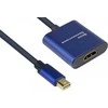 Adapteris AV Alcasa Alcasa MDP-HDMI2 adapter kablowy 0,2 m Mini DisplayPort HDMI Juodas, Mėlyna