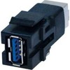 Adapteris AV Bachmann BACHMANN Keystone USB 3.0 jungtis A/B moteriška-moteris juoda