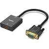 Baseus BENFEI adapteris HDMI į VGA vienkryptis su 3,5 mm garso lizdu, juodas