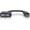 Adapteris AV C2G C2G 8in DisplayPort to VGA Adapteris - DP to VGA Adapteris Converter - Juodas - M/F - DisplayPort-Kabelis - DisplayPort (M) zu HD-15 (VGA) (W) - 20.32 cm - eingerastet - Juodas