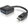 Adapteris AV C2G C2G 8in DisplayPort to VGA Adapteris - DP to VGA Adapteris Converter - Juodas - M/F - DisplayPort-Kabelis - DisplayPort (M) zu HD-15 (VGA) (W) - 20.32 cm - eingerastet - Juodas