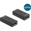 Delock DisplayPort 1.2 adapteris, moteriškas ir moteriškas lyties keitiklis su 20 kaiščiu
