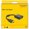 Adapteris AV Delock Adapteris HDMI wtyk do gniazda VGA juoda