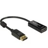 Delock Displayport 1.2 (M) -> HDMI (F) 4K pasyvus juodas adapteris
