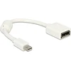 Delock Adapteris mini Displayport 1.2 vyriškas > Displayport moteriškas 4K baltas