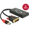 Delock adapterio kabelis DVI 24+1 kištukas > Displayport 1.2 mot