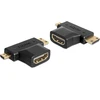 DELOCK Adapteris HDMI-A Buchse > HDMI-C + HDMI-D Stecker
