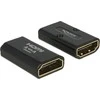 DELOCK didelės spartos HDMI adapteris su eternetu – HDMI-A lizdas > HDMI-A moteriškas 4K Gender Changer juodas