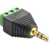 Delock adapterio lizdo kištukas 3,5 mm > gnybtų blokas 3 kontaktų