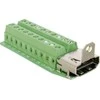 „Delock“ adapterio HDMI lizdas > 20 kontaktų gnybtų blokas