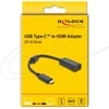 Adapteris AV Delock USB Type-C Adapteris do HDMI (DP Alt Mode) 8K 60 Hz su HDR i HDCP juoda