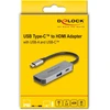 Delock USB C tipo į HDMI 4K 60 Hz adapteris su USB A tipo ir USB C tipo jungtimis, PD 95 W