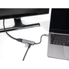 Delock USB C tipo į HDMI 4K 60 Hz adapteris su USB A tipo ir USB C tipo jungtimis, PD 95 W