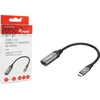 Equip 133492 vaizdo kabelio adapteris 0,15 m C tipo USB HDMI Juoda, Pilka