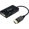 Adapteris AV Equip Equip Displayport->HDMI/VGA/DVI Adapteris St/Bu juodas