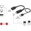 Equip 119039 vaizdo kabelio adapteris 0,15 m HDMI A tipo (standartinis) DisplayPort Juoda