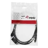 Equip 128437 vaizdo kabelio adapteris 3 m C tipo USB HDMI + USB Type-C Juoda